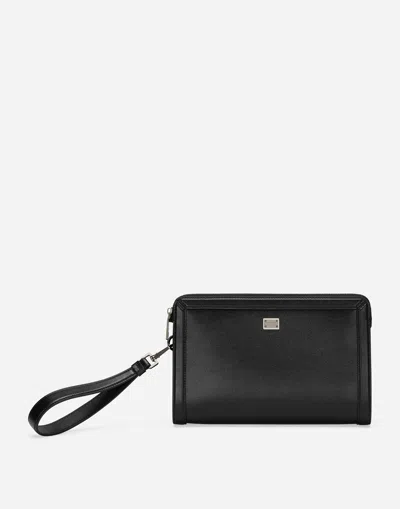 DOLCE & GABBANA CALFSKIN POUCH