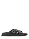 Dolce & Gabbana Calfskin Sandal In Black