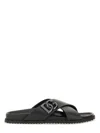 Dolce & Gabbana Calfskin Sandal In Black