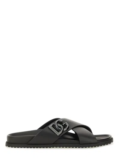 DOLCE & GABBANA DOLCE & GABBANA CALFSKIN SANDAL
