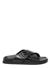 Dolce & Gabbana Luxurious Calfskin Sandals For Men In Black