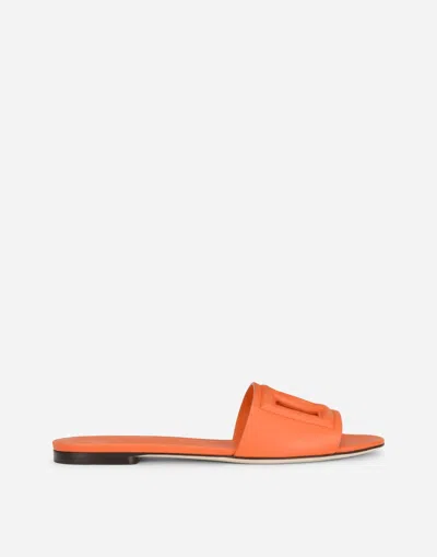 DOLCE & GABBANA CALFSKIN SLIDERS