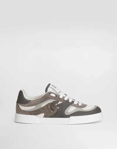DOLCE & GABBANA CALFSKIN STROBEL PORTOFINO LIGHT SNEAKERS