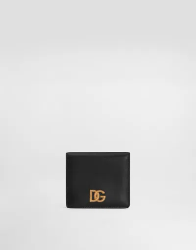 DOLCE & GABBANA CALFSKIN WALLET WITH DG LOGO