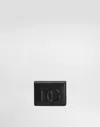 Dolce & Gabbana Calfskin Wallet With Dg Logo In Black