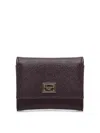 Dolce & Gabbana Calfskin Wallet With Logo In Red