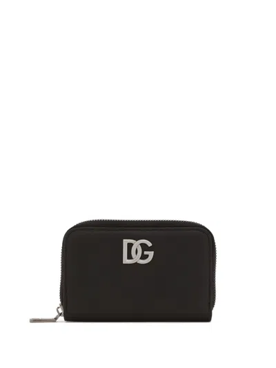 Dolce & Gabbana Calfskin Wallets In Black