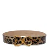 Dolce & Gabbana Camel Brown Calf Leather Belts In Brown