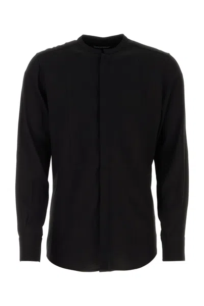 Dolce & Gabbana Black Crepe Shirt