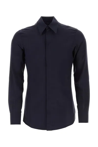 Dolce & Gabbana Camicia-39 Nd  Male In Blue