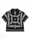 Dolce & Gabbana Batik Shirt With Bandanna Print In Black