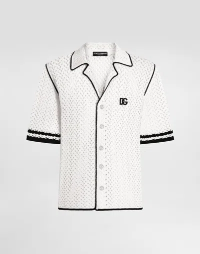Dolce & Gabbana Knitted Short-sleeve Shirt
