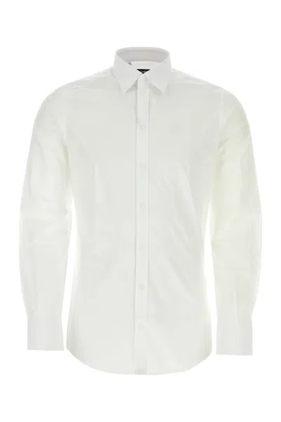 Dolce & Gabbana Camicia Gold-40 Nd  Male In White