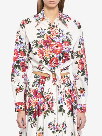 DOLCE & GABBANA BUNCH OF FLOWERS PRINT SHIRT