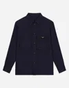 Dolce & Gabbana Camicia Manic. Lunga In Blu Scuro
