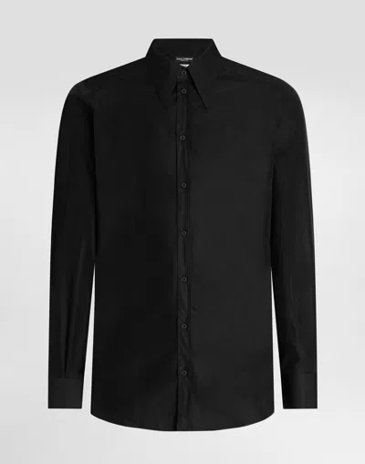 Dolce & Gabbana Point-collar Shirt In Black