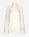 Dolce & Gabbana Dg Millennials Pussybow Blouse In Neutral