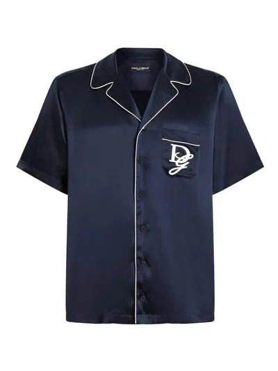 DOLCE & GABBANA SHIRT BLU