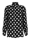 Dolce & Gabbana Polka Dot Pointed Collar Long Sleeve Shirt