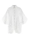 Dolce & Gabbana Cut-out Embroidery Shirt With Scalloped Hem