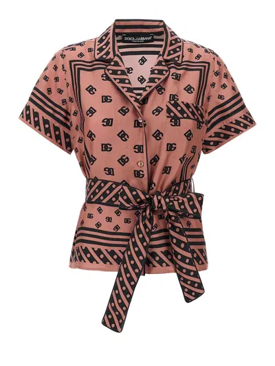 DOLCE & GABBANA CAMISA - COLOR CARNE Y NEUTRAL