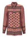 Dolce & Gabbana Silk Shirt With Collared Neck And Long Sleeves