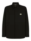 Dolce & Gabbana Men's Cotton Blend Shirt With Logo In Black