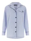 Dolce & Gabbana Button Up Top In Blue