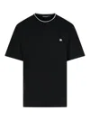 Dolce & Gabbana Black Crewneck T-shirt With Logo Embroidery On The Front