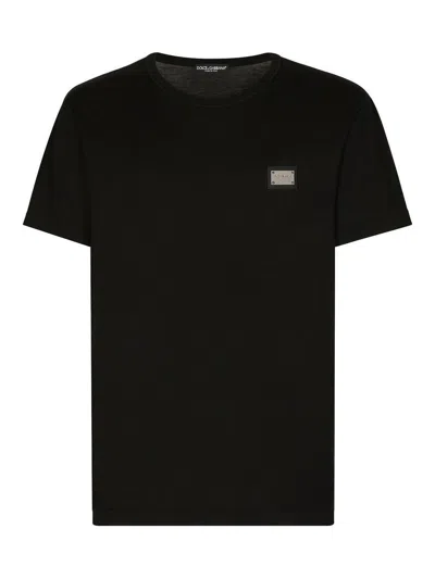 DOLCE & GABBANA T-SHIRTS AND POLOS BLACK
