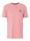 Dolce & Gabbana Cotton T-shirt With Patch In Pink