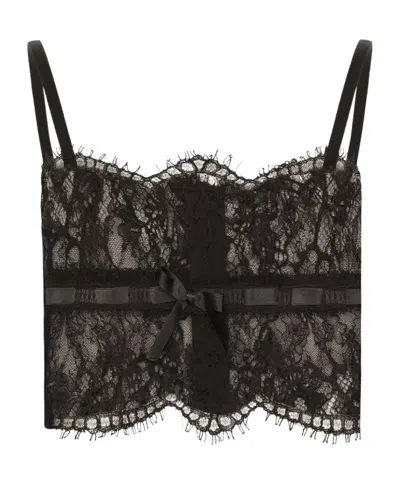 DOLCE & GABBANA DOLCE  GABBANA LACE LINGERIE TOP