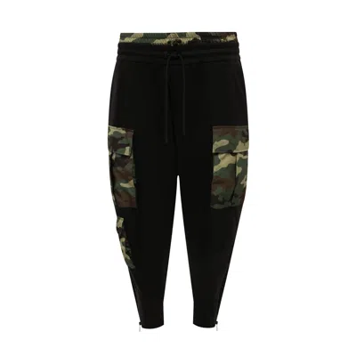 Dolce & Gabbana Camo Sweatpants Men In Black