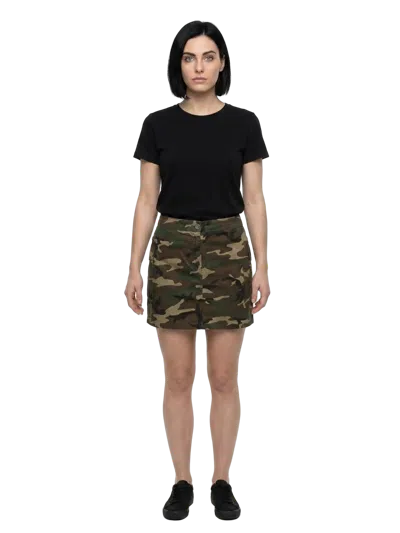 Dolce & Gabbana Camouflage Cotton Shorts In Brown