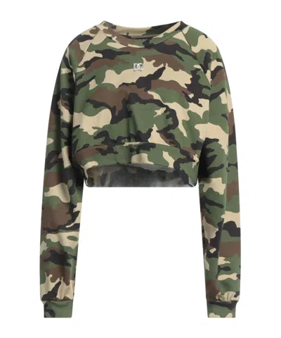 Dolce & Gabbana Camouflage Hoodie In Green