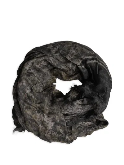 Dolce & Gabbana Camouflage Modal Men Shawl Scarf Lightweight In Gray