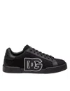 Dolce & Gabbana Sneakers With A Logo Patch In Black