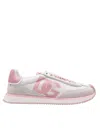 Dolce & Gabbana Canvas And Suede Sneakers In Multicolor