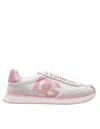 Dolce & Gabbana Canvas And Suede Sneakers In Multicolor