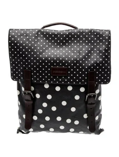 Pre-owned Dolce & Gabbana Canvas Backpack In Black