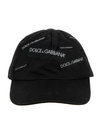 Pre-owned Dolce & Gabbana Canvas Baseball Cap In Black