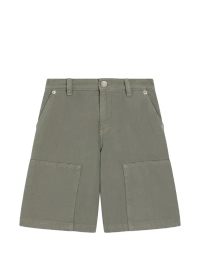 Dolce & Gabbana Kids' Canvas Bermuda Shorts In Brown