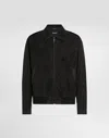 Dolce & Gabbana Canvas Bomber Jacket With Tag In Black