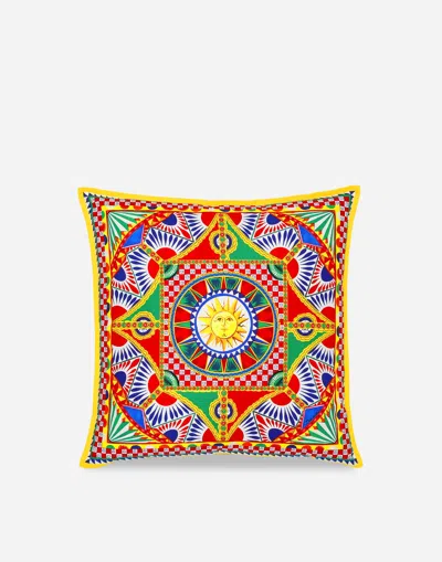 Dolce & Gabbana Canvas Cushion Medium Multicolor Unisex Onesize