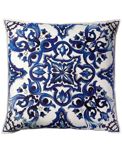 Dolce & Gabbana Canvas Medium Cushion In Blue