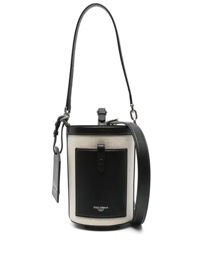 DOLCE & GABBANA DOLCE & GABBANA CANVAS MESSENGER BAG