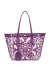 Dolce & Gabbana Shopping Canvas Dolce And Gabbana In Purple