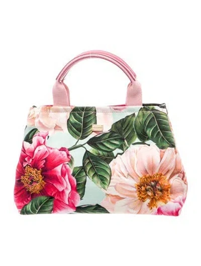 Pre-owned Dolce & Gabbana Canvas Tote In Pink