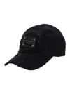 Dolce & Gabbana Distressed Black Baseball Cap With Logo Plaque In Black