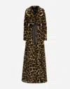 Dolce & Gabbana Leopard-print Faux-fur Coat In プリ